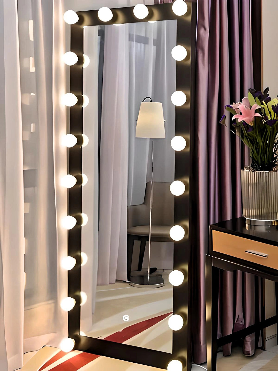 Dressing Room LED Bulb Mirror